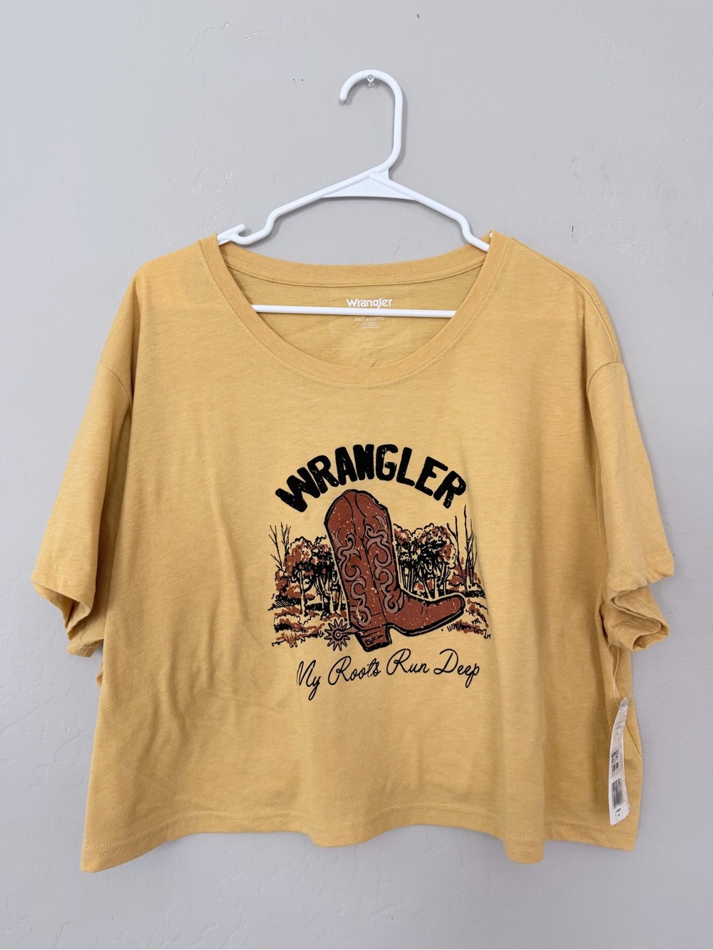 Wrangler Pale Yellow Short Sleeve Graphic Tee